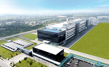 Drone shot of Amkor Vietnam Factory